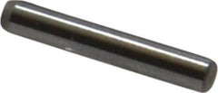 Made in USA - 1/16" Diam x 3/8" Pin Length Grade 8 Alloy Steel Standard Dowel Pin - Bright Finish, 1 Beveled & 1 Rounded End - Exact Tool & Supply
