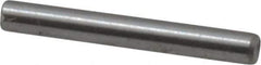 Made in USA - 1/16" Diam x 1/2" Pin Length Grade 8 Alloy Steel Standard Dowel Pin - Bright Finish, 1 Beveled & 1 Rounded End - Exact Tool & Supply