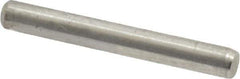 Made in USA - 3/32" Diam x 3/4" Pin Length Grade 8 Alloy Steel Standard Dowel Pin - Bright Finish, 1 Beveled & 1 Rounded End - Exact Tool & Supply