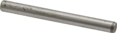 Made in USA - 1/8" Diam x 1-1/4" Pin Length Grade 8 Alloy Steel Standard Dowel Pin - Bright Finish, C 47-58 & C 60 (Surface) Hardness, 1,840 Lb (Single Shear), 3,680 Lb (Double Shear) Breaking Strength, 1 Beveled & 1 Rounded End - Exact Tool & Supply