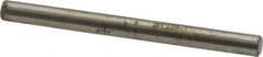 Made in USA - 1/8" Diam x 1-1/2" Pin Length Grade 8 Alloy Steel Standard Dowel Pin - Bright Finish, C 47-58 & C 60 (Surface) Hardness, 1,840 Lb (Single Shear), 3,680 Lb (Double Shear) Breaking Strength, 1 Beveled & 1 Rounded End - Exact Tool & Supply