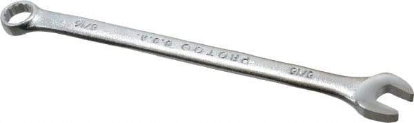 Proto - 5/16" 12 Point Combination Wrench - 5-3/8" OAL, Steel, Satin Finish - Exact Tool & Supply