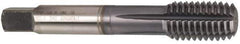 Guhring - M4x0.70 Metric Coarse H6 Thread Limit Modified Bottoming Thread Forming Tap - Cobalt, TiCN Finish, 2.13" OAL, 0.295" Thread Length, Right Hand Thread, Series 3942 - Exact Tool & Supply