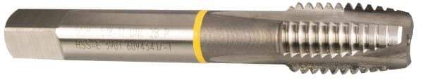 Guhring - 1-8 UNC, 4 Flute, Bright Finish, Cobalt Spiral Point Tap - Plug Chamfer, Right Hand Thread, 5-1/8" OAL, 0.8" Shank Diam, 2B Class of Fit, Series 3901 - Exact Tool & Supply