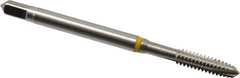Guhring - #6-32 UNC, 3 Flute, Bright Finish, Cobalt Spiral Point Tap - Plug Chamfer, Right Hand Thread, 2" OAL, 0.433" Thread Length, 0.141" Shank Diam, 2B Class of Fit, Series 3901 - Exact Tool & Supply