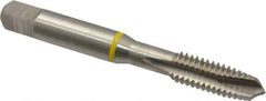 Guhring - 5/16-18 UNC, 3 Flute, Bright Finish, Cobalt Spiral Point Tap - Plug Chamfer, Right Hand Thread, 2.72" OAL, 0.71" Thread Length, 0.318" Shank Diam, 2B Class of Fit, Series 3901 - Exact Tool & Supply