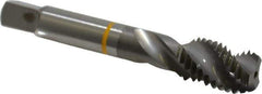Guhring - 5/8-11 UNC 3 Flute 2B Modified Bottoming Spiral Flute Tap - Cobalt, Bright Finish, 3.811" OAL, Right Hand Flute, Right Hand Thread, Series 3904 - Exact Tool & Supply