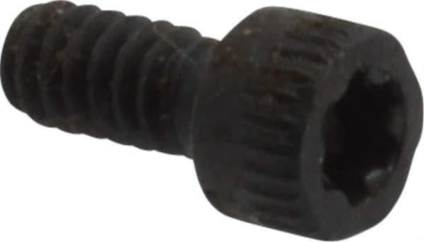 Camcar - #4-40 UNC Torx Plus Drive, Socket Cap Screw - Alloy Steel, Black Oxide Finish, Fully Threaded, 1/4" Length Under Head - Exact Tool & Supply
