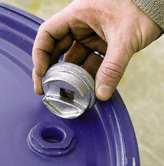 Vestil - Zinc-Plated Cast Steel Bung Nut Socket - For Use with 3/4" and 2" Drum Plugs - Exact Tool & Supply