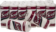 Scott - Perforated Roll of 1 Ply White Paper Towels - 11" Wide - Exact Tool & Supply