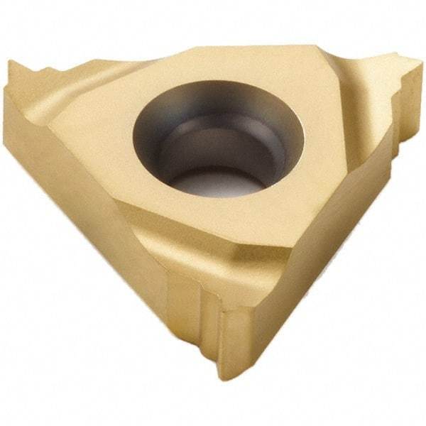 Seco - 16NL Internal Left Hand ISO Laydown Threading Insert - Grade CP500, TiAlN/TiN Coated Carbide - Exact Tool & Supply