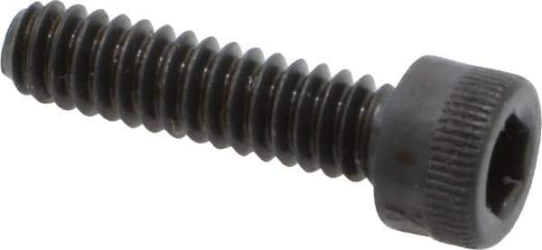 Made in USA - #10-24 UNC Hex Socket Drive, Socket Cap Screw - Alloy Steel, Black Oxide Finish, Fully Threaded, 3/4" Length Under Head - Exact Tool & Supply