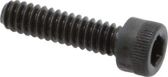 Made in USA - #10-24 UNC Hex Socket Drive, Socket Cap Screw - Alloy Steel, Black Oxide Finish, Fully Threaded, 3/4" Length Under Head - Exact Tool & Supply