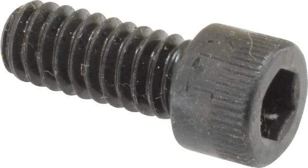 Made in USA - 1/4-20 UNC Hex Socket Drive, Socket Cap Screw - Alloy Steel, Black Oxide Finish, Fully Threaded, 5/8" Length Under Head - Exact Tool & Supply