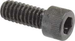 Made in USA - 1/4-20 UNC Hex Socket Drive, Socket Cap Screw - Alloy Steel, Black Oxide Finish, Fully Threaded, 5/8" Length Under Head - Exact Tool & Supply