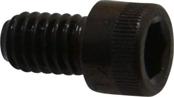 Made in USA - 5/16-18 UNC Hex Socket Drive, Socket Cap Screw - Alloy Steel, Black Oxide Finish, Fully Threaded, 1/2" Length Under Head - Exact Tool & Supply