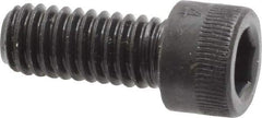 Made in USA - #8-32 UNC Hex Socket Drive, Socket Cap Screw - Alloy Steel, Black Oxide, Fully Threaded, 3/8" Length Under Head - Exact Tool & Supply
