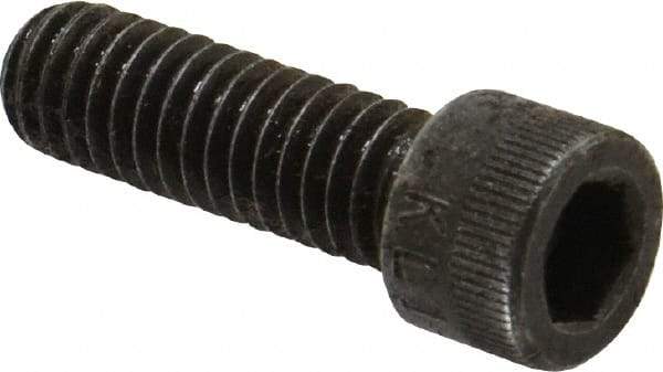 Made in USA - 5/16-18 UNC Hex Socket Drive, Socket Cap Screw - Alloy Steel, Black Oxide Finish, Fully Threaded, 1" Length Under Head - Exact Tool & Supply