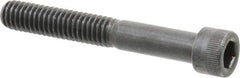 Made in USA - 5/16-18 UNC Hex Socket Drive, Socket Cap Screw - Alloy Steel, Black Oxide Finish, Partially Threaded, 2-1/4" Length Under Head - Exact Tool & Supply