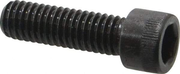Made in USA - 3/8-16 UNC Hex Socket Drive, Socket Cap Screw - Alloy Steel, Black Oxide Finish, Fully Threaded, 1-1/4" Length Under Head - Exact Tool & Supply
