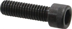 Made in USA - 3/8-16 UNC Hex Socket Drive, Socket Cap Screw - Alloy Steel, Black Oxide Finish, Fully Threaded, 1-1/4" Length Under Head - Exact Tool & Supply