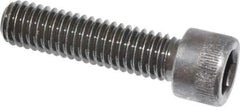 Made in USA - 3/8-16 UNC Hex Socket Drive, Socket Cap Screw - Alloy Steel, Black Oxide Finish, Fully Threaded, 1-1/2" Length Under Head - Exact Tool & Supply