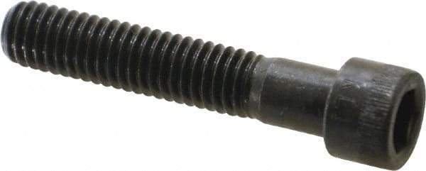 Made in USA - 3/8-16 UNC Hex Socket Drive, Socket Cap Screw - Alloy Steel, Black Oxide Finish, Partially Threaded, 2" Length Under Head - Exact Tool & Supply