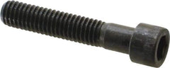 Made in USA - 3/8-16 UNC Hex Socket Drive, Socket Cap Screw - Alloy Steel, Black Oxide Finish, Partially Threaded, 2" Length Under Head - Exact Tool & Supply