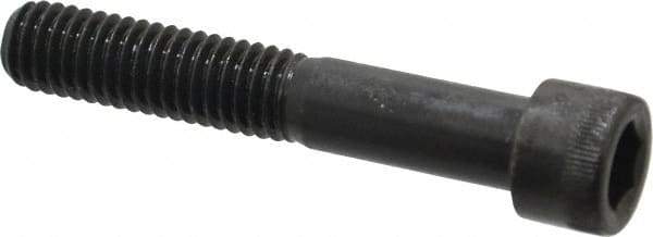 Made in USA - 3/8-16 UNC Hex Socket Drive, Socket Cap Screw - Alloy Steel, Black Oxide Finish, Partially Threaded, 2-1/4" Length Under Head - Exact Tool & Supply