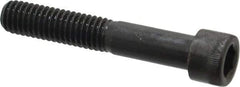 Made in USA - 3/8-16 UNC Hex Socket Drive, Socket Cap Screw - Alloy Steel, Black Oxide Finish, Partially Threaded, 2-1/4" Length Under Head - Exact Tool & Supply