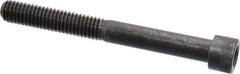 Made in USA - 3/8-16 UNC Hex Socket Drive, Socket Cap Screw - Alloy Steel, Black Oxide Finish, Partially Threaded, 3-1/2" Length Under Head - Exact Tool & Supply
