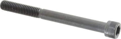 Made in USA - 3/8-16 UNC Hex Socket Drive, Socket Cap Screw - Alloy Steel, Black Oxide Finish, Partially Threaded, 4" Length Under Head - Exact Tool & Supply