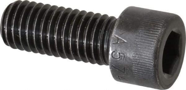 Made in USA - 1/2-13 UNC Hex Socket Drive, Socket Cap Screw - Alloy Steel, Black Oxide Finish, Fully Threaded, 1-1/4" Length Under Head - Exact Tool & Supply
