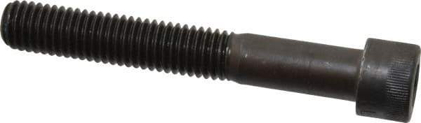 Made in USA - 1/2-13 UNC Hex Socket Drive, Socket Cap Screw - Alloy Steel, Black Oxide Finish, Partially Threaded, 3-1/2" Length Under Head - Exact Tool & Supply