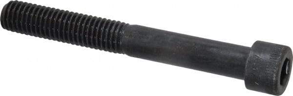 Made in USA - 1/2-13 UNC Hex Socket Drive, Socket Cap Screw - Alloy Steel, Black Oxide Finish, Partially Threaded, 4" Length Under Head - Exact Tool & Supply