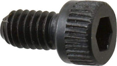 Made in USA - #6-40 UNF Hex Socket Drive, Socket Cap Screw - Alloy Steel, Black Oxide Finish, Fully Threaded, 1/4" Length Under Head - Exact Tool & Supply