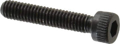 Made in USA - #6-40 UNF Hex Socket Drive, Socket Cap Screw - Alloy Steel, Black Oxide Finish, Fully Threaded, 3/4" Length Under Head - Exact Tool & Supply