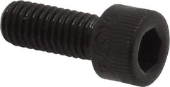 Made in USA - #10-32 UNF Hex Socket Drive, Socket Cap Screw - Alloy Steel, Black Oxide Finish, Fully Threaded, 1/2" Length Under Head - Exact Tool & Supply