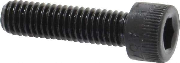 Made in USA - #10-32 UNF Hex Socket Drive, Socket Cap Screw - Alloy Steel, Black Oxide Finish, Fully Threaded, 3/4" Length Under Head - Exact Tool & Supply
