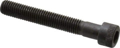 Made in USA - 1/4-28 UNF Hex Socket Drive, Socket Cap Screw - Alloy Steel, Black Oxide Finish, Partially Threaded, 1-3/4" Length Under Head - Exact Tool & Supply