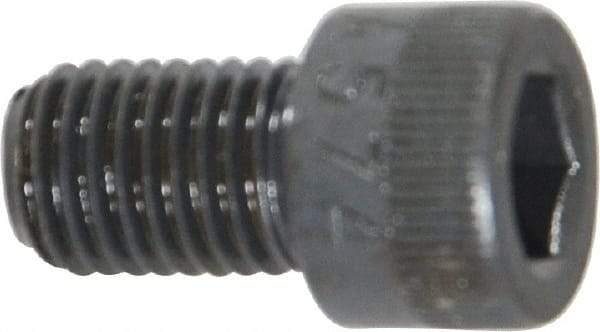 Made in USA - 5/16-24 UNF Hex Socket Drive, Socket Cap Screw - Alloy Steel, Black Oxide Finish, Fully Threaded, 1/2" Length Under Head - Exact Tool & Supply