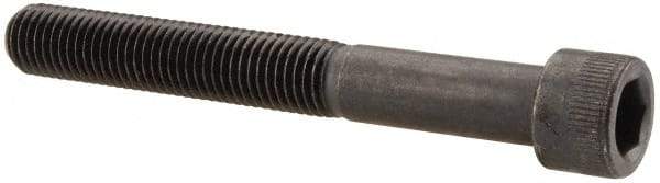 Made in USA - 5/16-24 UNF Hex Socket Drive, Socket Cap Screw - Alloy Steel, Black Oxide Finish, Partially Threaded, 2-1/2" Length Under Head - Exact Tool & Supply