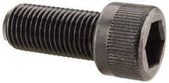 Made in USA - 3/8-24 UNF Hex Socket Drive, Socket Cap Screw - Alloy Steel, Black Oxide Finish, Fully Threaded, 7/8" Length Under Head - Exact Tool & Supply