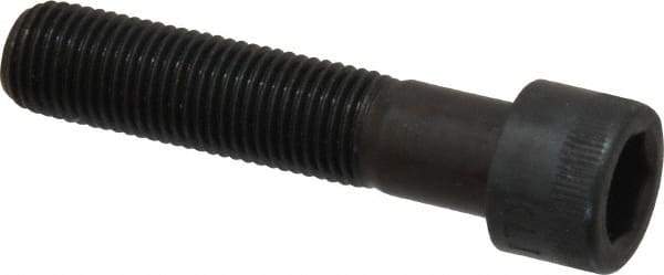 Made in USA - 3/8-24 UNF Hex Socket Drive, Socket Cap Screw - Alloy Steel, Black Oxide Finish, Partially Threaded, 1-3/4" Length Under Head - Exact Tool & Supply