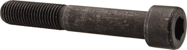 Made in USA - 3/8-24 UNF Hex Socket Drive, Socket Cap Screw - Alloy Steel, Black Oxide Finish, Partially Threaded, 2-1/4" Length Under Head - Exact Tool & Supply