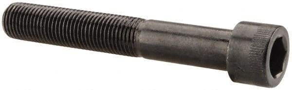 Made in USA - 3/8-24 UNF Hex Socket Drive, Socket Cap Screw - Alloy Steel, Black Oxide Finish, Partially Threaded, 2-1/2" Length Under Head - Exact Tool & Supply