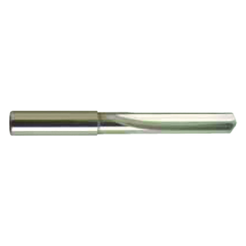 9.5 mm Dia. × 7.2 mm Shank × 61 mm Flute Length × 103 mm OAL, 4xD, 130°, Bright, 4xD Flute, Coolant Thru, Round Solid Carbide Drill - Exact Tool & Supply