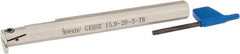 Iscar - GEHI, Right Hand, 0.095 to 1/8" Groove Width, Indexable Grooving Tool Holder - GEMI.., GEPI.. Insert Compatibility, 6" OAL, Through Coolant - Exact Tool & Supply