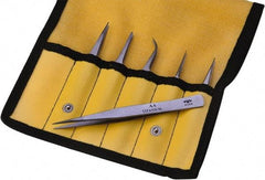 Aven - Titanium Bonded Tweezer Set - 1 Piece - Exact Tool & Supply