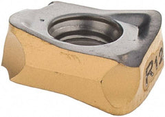 Iscar - H490 ANKX0904 FF Grade IC830 Carbide Milling Insert - TiAlN/TiN Finish, 0.1693" Thick, 1mm Corner Radius - Exact Tool & Supply